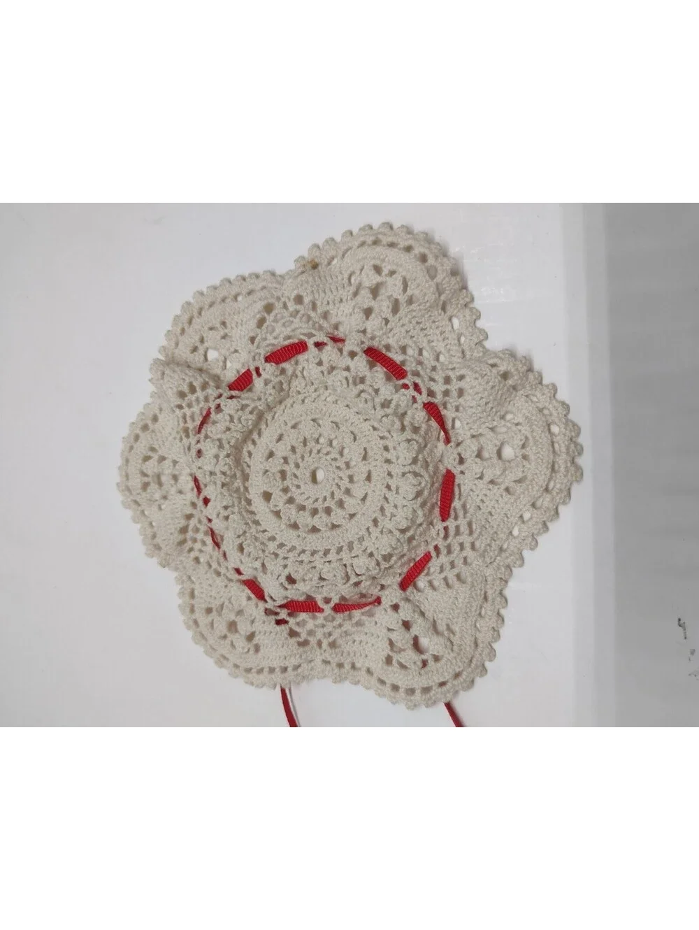 Vintage Handmade Crochet Lot Potholders Doll Clothes Doily Granny Cottagecore